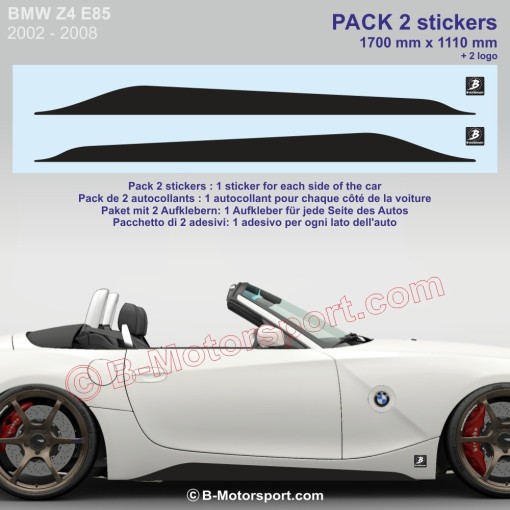 BMW Z3 Z4 Adesivo 170 cm per sottoporta