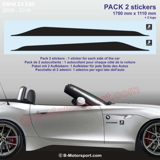 BMW Z3 Z4 sticker 170cm pour bas de caisse