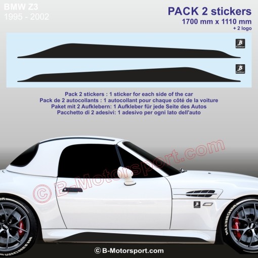 BMW Z3 Z4 sticker 170cm pour bas de caisse