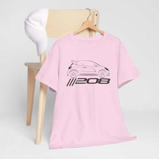 Tshirt homme avec silhouette de Peugeot 208 GTi