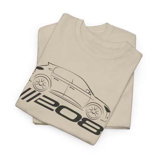 Silhouette PEUGEOT 208 Rallye T-shirt for Men