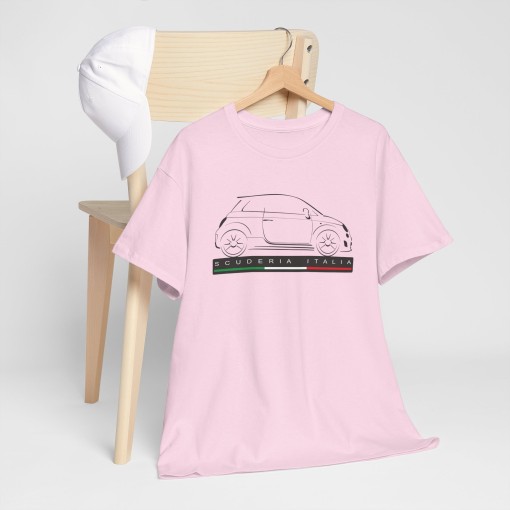 FIAT 500 ABARTH SCUDERIA ITALIA T-shirt homme avec silhouette de Fiat 500