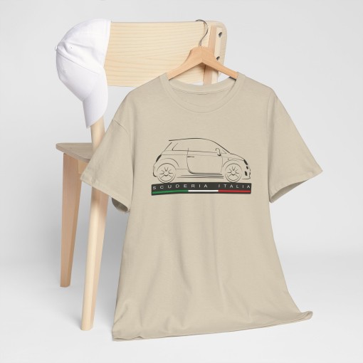 FIAT 500 ABARTH SCUDERIA ITALIA silhouette Men Tshirt