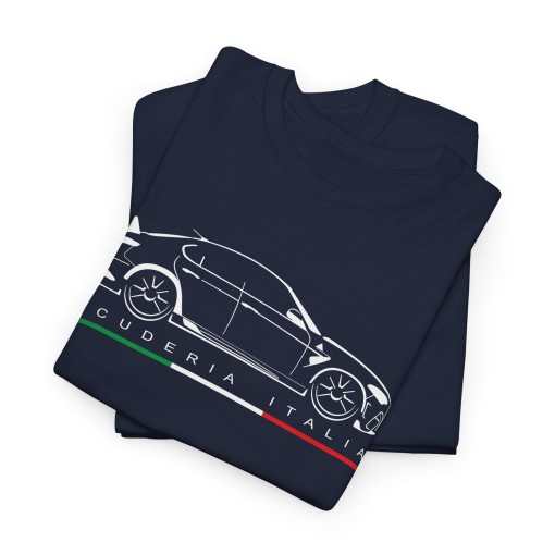 GIULIA GTA Scuderia Italia silhouette Men Tshirt with Alfa Romeo Giulia