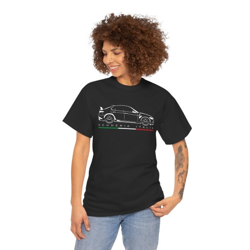 GIULIA GTA Scuderia Italia silhouette Men Tshirt with Alfa Romeo Giulia