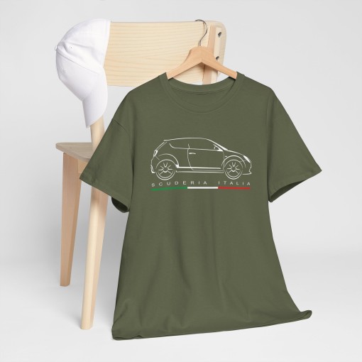 MITO GT Scuderia Italia silhouette Männer T-Shirt mit Alfa Romeo Mito