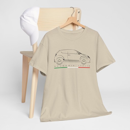 MITO GT Scuderia Italia silhouette Men Tshirt with Alfa Romeo Mito