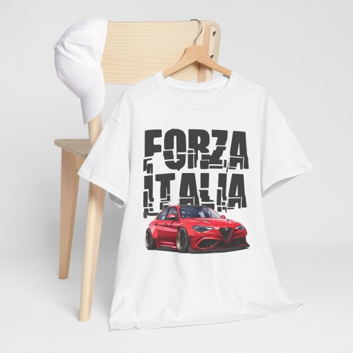 GIULIA GTA FORZA ITALIA men’s T-shirt for Alfa Romeo enthusiasts