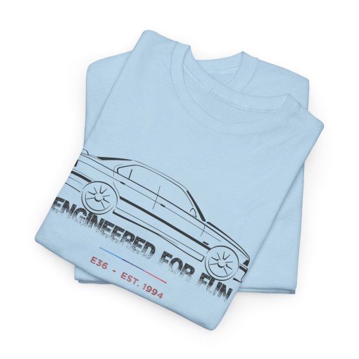 Men’s BMW M3 e36 Sedan Silhouette T-Shirt – Engineered for Fun Design