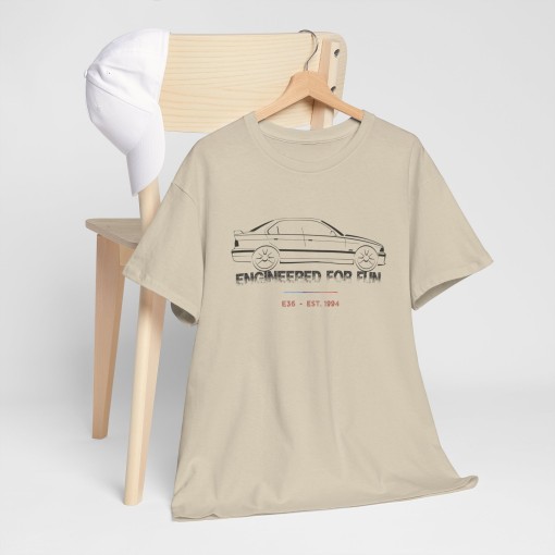 T-shirt silhouette BMW M3 e36 Sedan pour homme - Design Engineered for Fun
