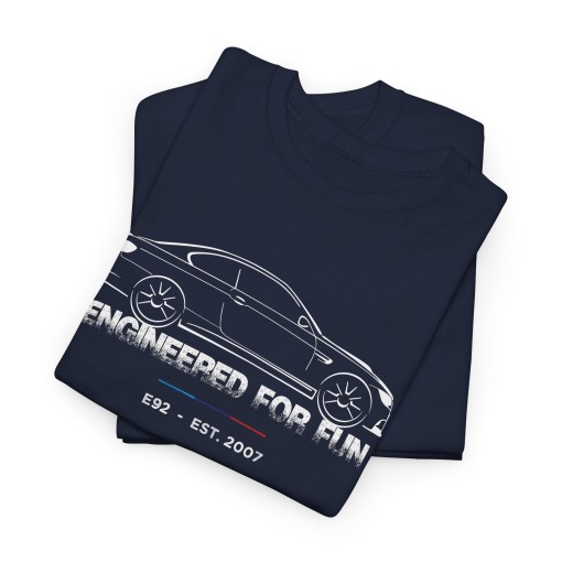 Men’s BMW M3 e92 Coupe Silhouette T-Shirt – Engineered for Fun Design