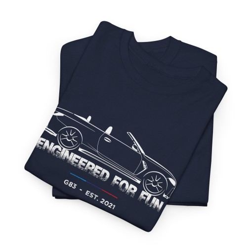 Men’s BMW M4 G83 Cabriolet Silhouette T-Shirt – Engineered for Fun Design