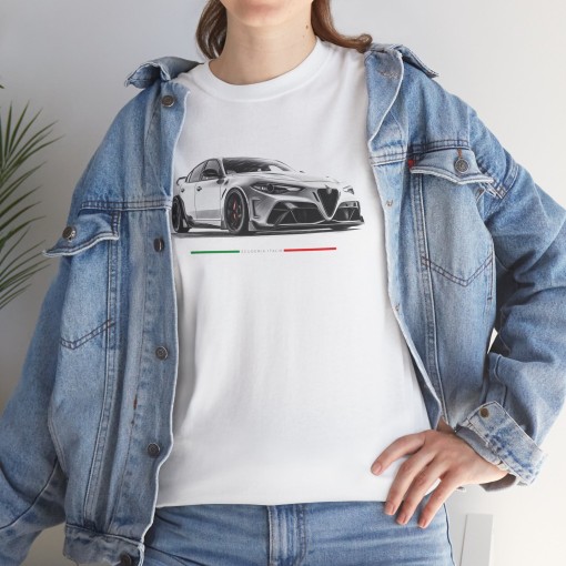 Alfa Romeo Giulia Scuderia Italia – Unisex-T-Shirt für Männer und Frauen – Grafikdesign im Designerstil
