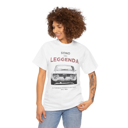 Alfa Romeo Giulia Vintage Sono una Leggenda - T-shirt mixte pour homme et femme - Graphisme style designer