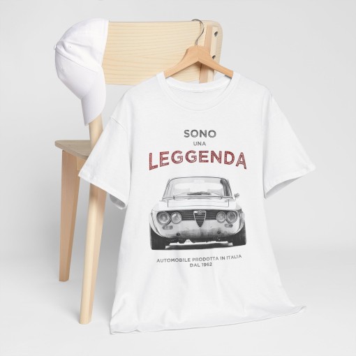 Alfa Romeo Giulia Vintage Sono una Leggenda – Unisex-T-Shirt für Männer und Frauen – Grafikdesign im Designerstil