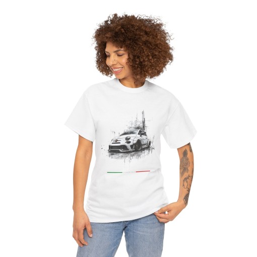 FIAT 500 Abarth Scuderia Italia - T-shirt mixte pour homme et femme - Graphisme style designer