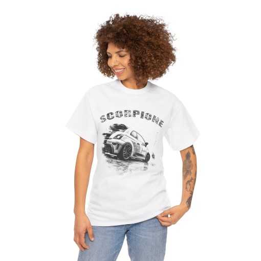 FIAT 500 Abarth Scorpione - T-shirt mixte pour homme et femme - Graphisme style designer
