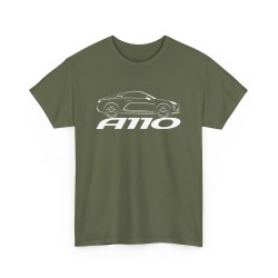 A110 S R GT Tshirt homme avec silhouette d'Alpine A110