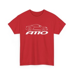 A110 S R GT Tshirt homme avec silhouette d'Alpine A110