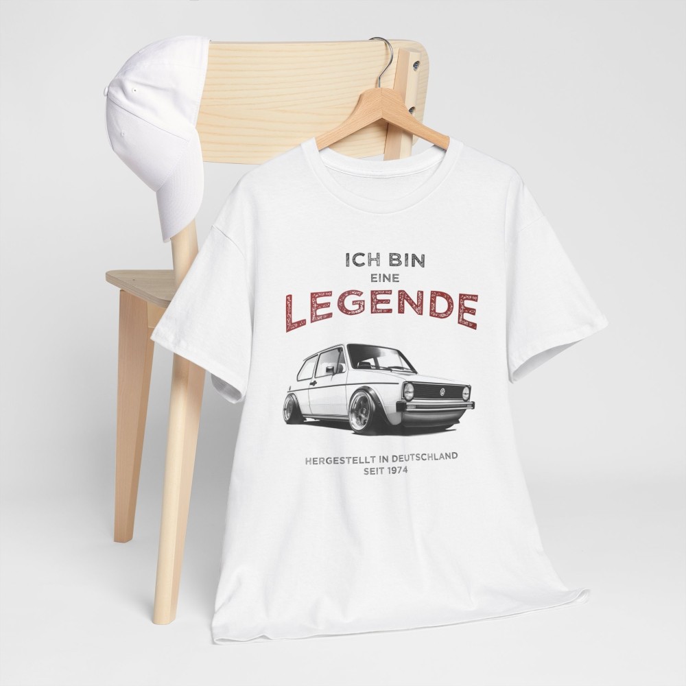 VW GOLF 1 GTi Ich bin eine Legende - T-shirt mixte pour homme et femme - Graphisme style designer