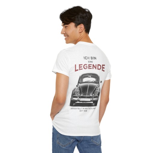 VW BEETLE Ich bin eine Legende – T-shirt unisex per uomo e donna – Grafica in stile designer
