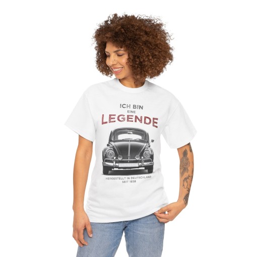 VW BEETLE Ich bin eine Legende – T-shirt unisex per uomo e donna – Grafica in stile designer