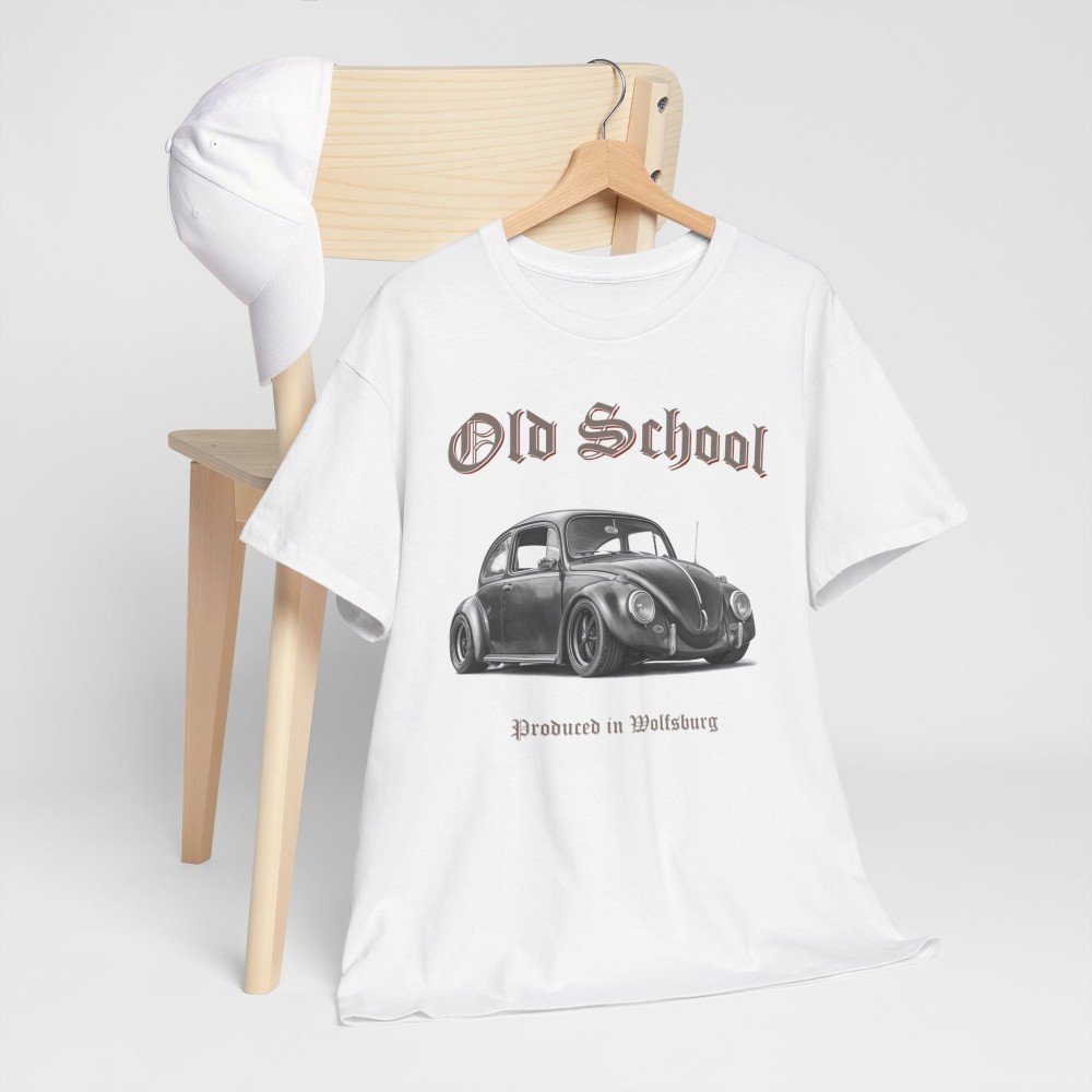 VW BEETLE Old School - T-shirt mixte pour homme et femme - Graphisme style designer