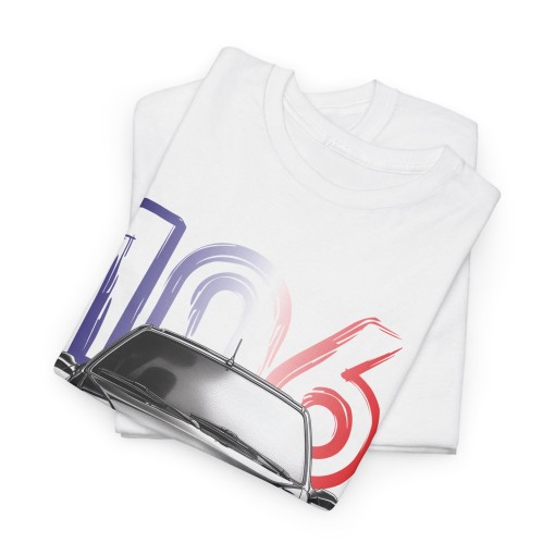 PEUGEOT 106 RALLYE - T-shirt mixte pour homme et femme - Graphisme style designer