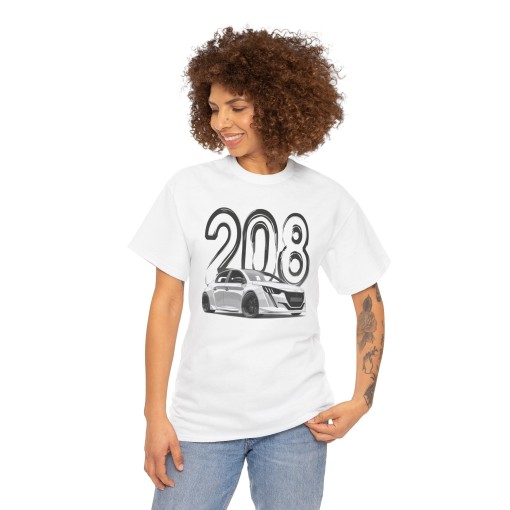 PEUGEOT 208 – Unisex-T-Shirt für Männer und Frauen – Grafikdesign im Designer