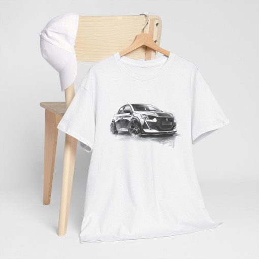 PEUGEOT 208 wide body – T-shirt unisex per uomo e donna – Grafica in stile designer