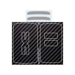 2 buttons Key sticker for Dacia Duster Sandero Jogger carbon look