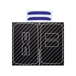 2 buttons Key sticker for Dacia Duster Sandero Jogger carbon look