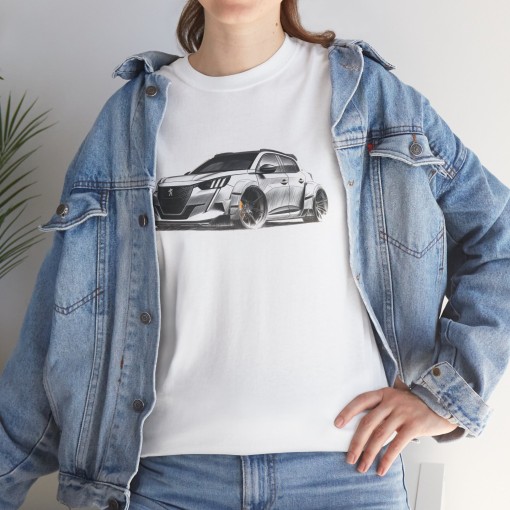PEUGEOT 2008 DRAFT - T-shirt mixte pour homme et femme - Graphisme style designer