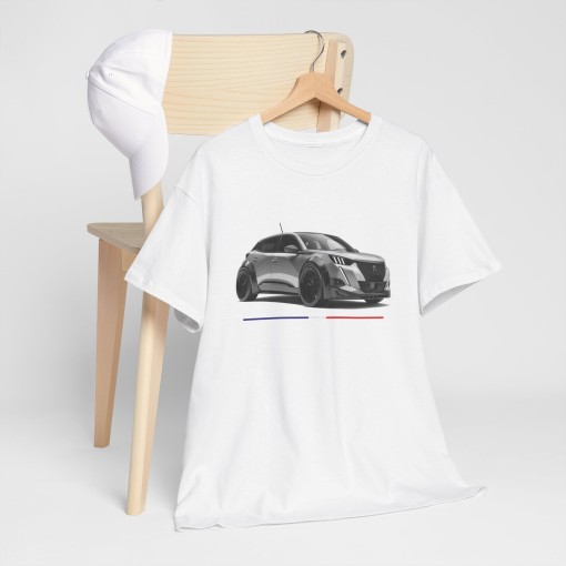 PEUGEOT 2008 SPORTIVE - T-shirt mixte pour homme et femme - Graphisme style designer