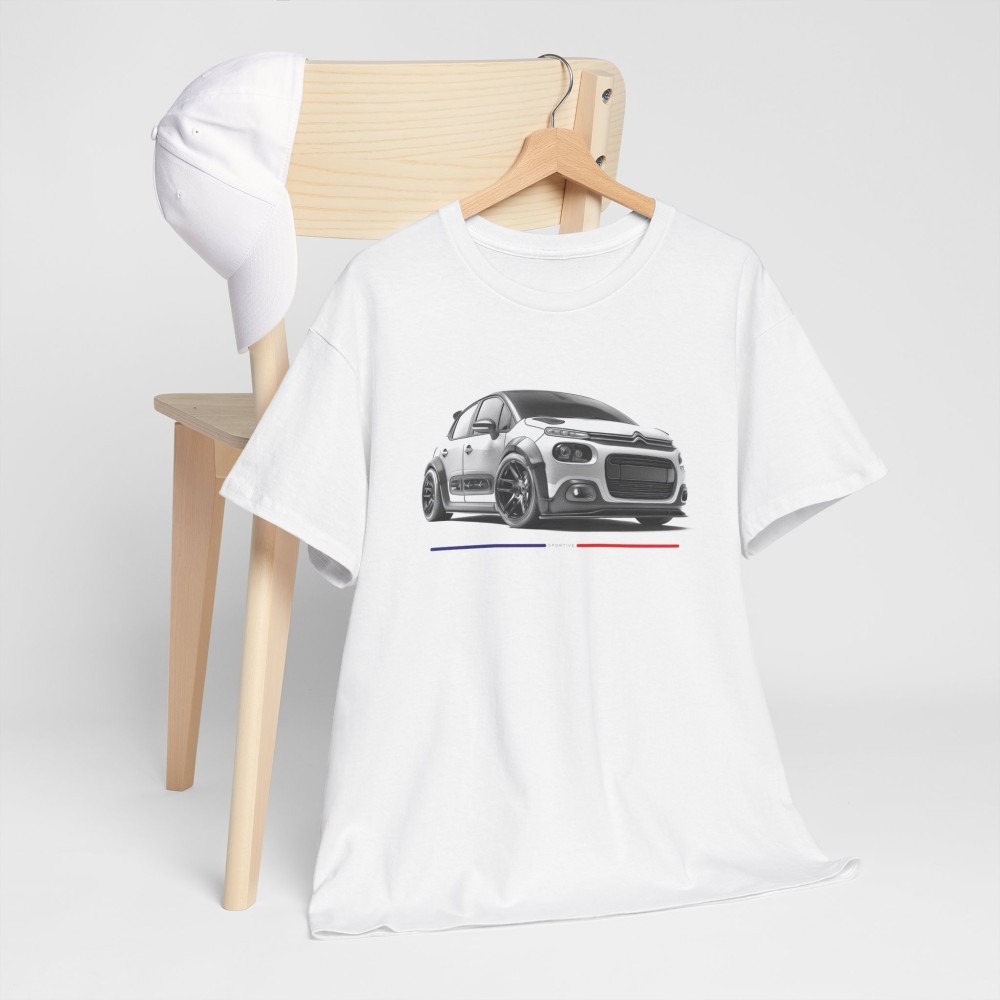 CITROEN C3 Sportive – T-shirt unisex per uomo e donna – Grafica in stile designer