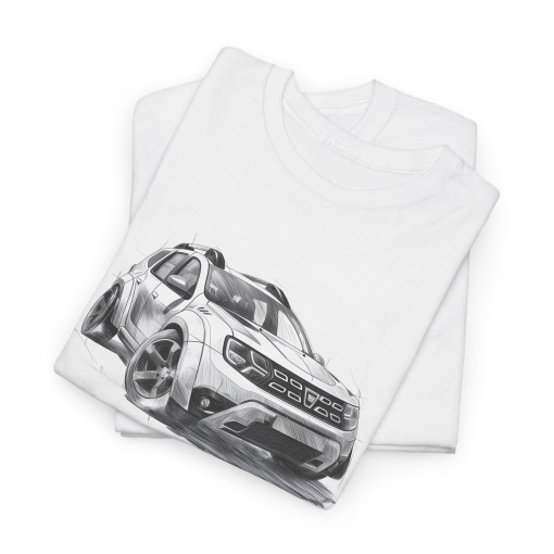 DACIA DUSTER Design - T-shirt mixte pour homme et femme - Graphisme style designer