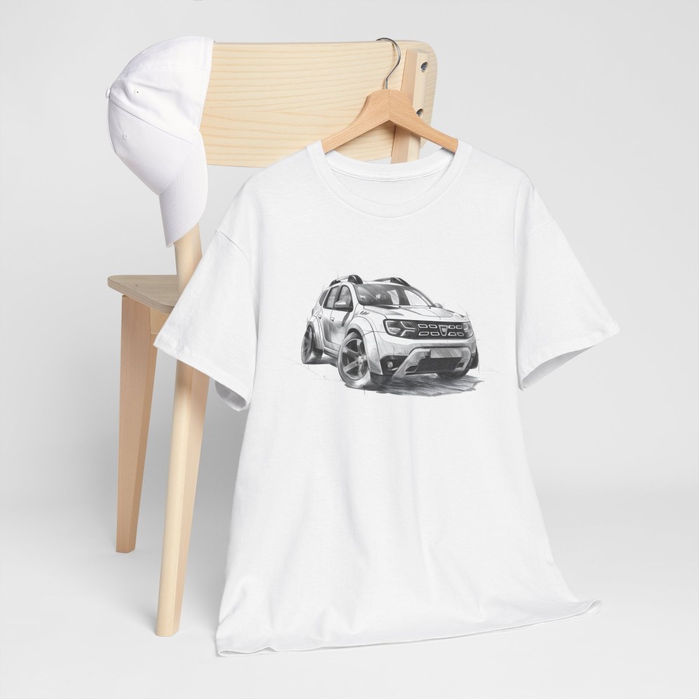 DACIA DUSTER Design - T-shirt mixte pour homme et femme - Graphisme style designer