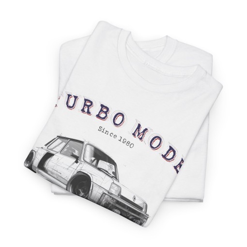 RENAULT 5 TURBO MODE - T-shirt mixte pour homme et femme - Graphisme style designer