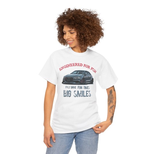 AUDI RS 3 Big Smiles T-shirt da uomo per gli appassionati di Audi