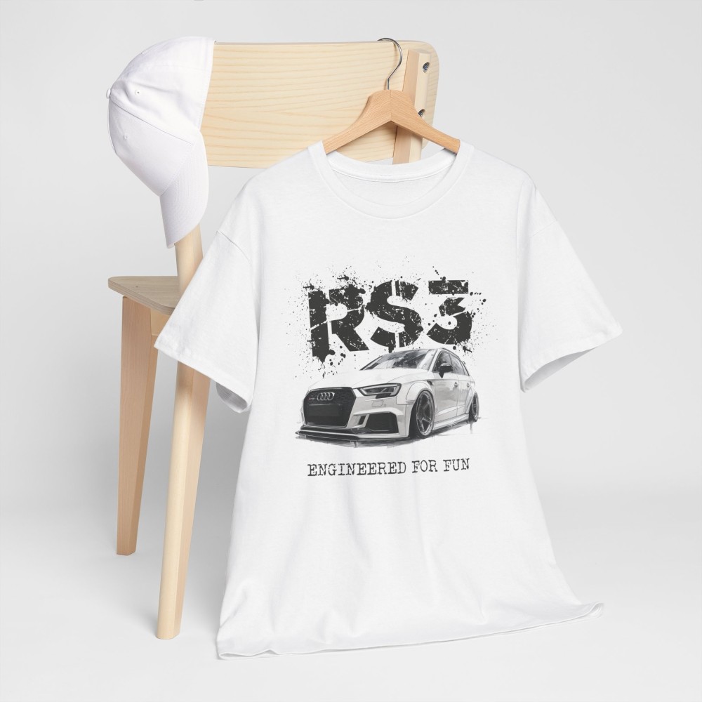 AUDI RS 3 Engineered for Fun T-shirt homme pour les passionnés de AUDI