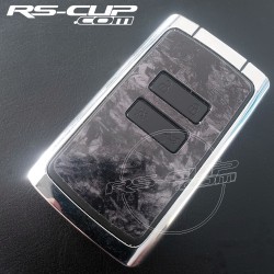 2 buttons Key sticker for Dacia Duster Sandero Jogger forged carbon look