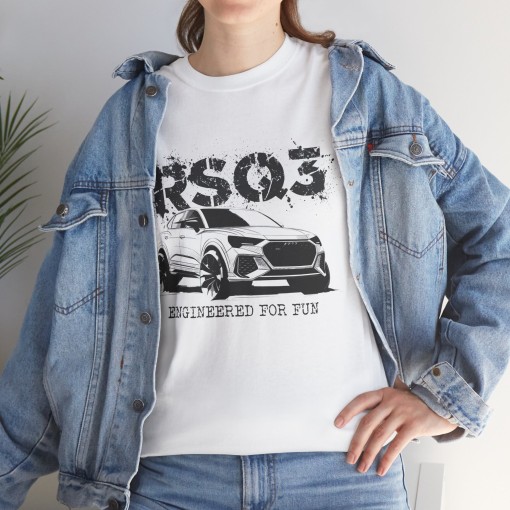 AUDI RS Q3 Engineered for Fun T-shirt da uomo per gli appassionati di Audi