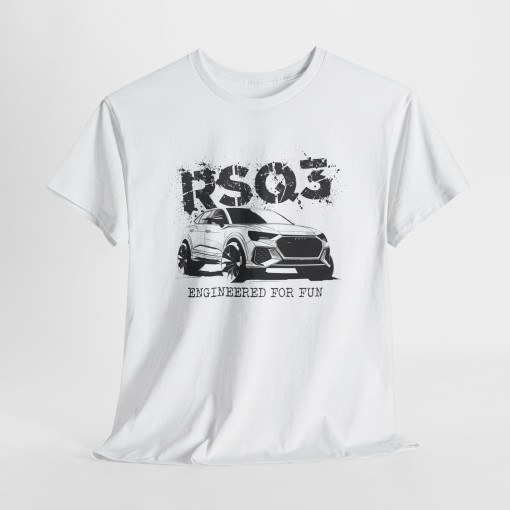 AUDI RS Q3 Engineered for Fun T-shirt da uomo per gli appassionati di Audi