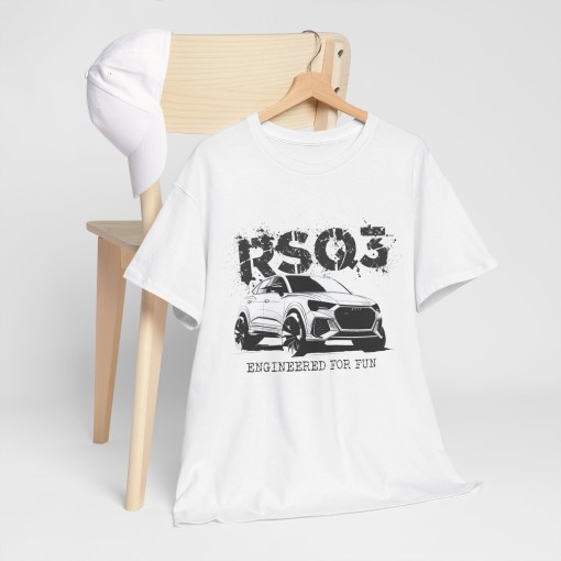 AUDI RS Q3 Engineered for Fun T-shirt da uomo per gli appassionati di Audi
