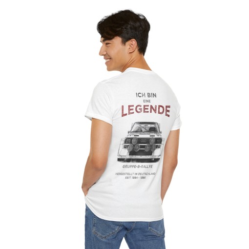 AUDI Quattro S1 Ich bin eine Legende – Unisex-T-Shirt für Männer und Frauen – Grafikdesign im Designer