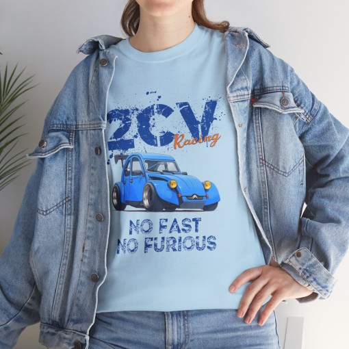 Citroen 2CV Dragster No Fast No Fusious T-shirt homme