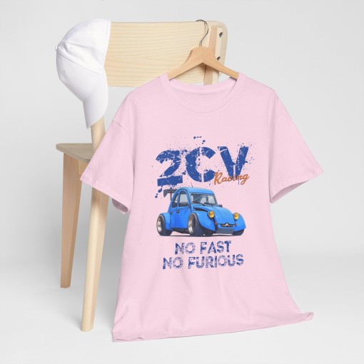 Citroen 2CV Dragster No Fast No Fusious T-shirt per uomo
