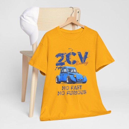 Citroen 2CV Dragster No Fast No Fusious T-shirt for Men