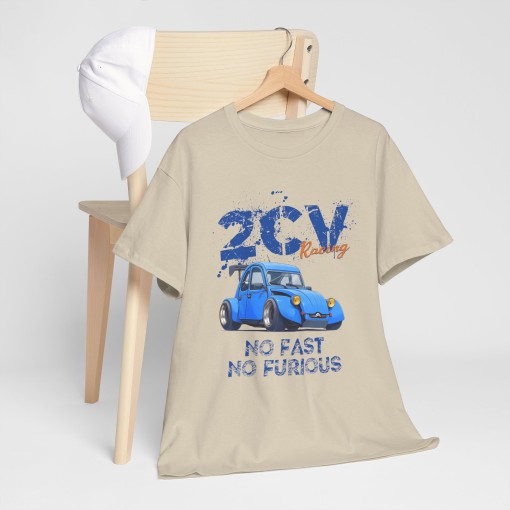 Citroen 2CV Dragster No Fast No Fusious T-shirt homme