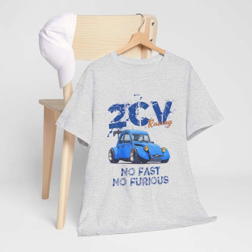 Citroen 2CV Dragster No Fast No Fusious T-shirt per uomo
